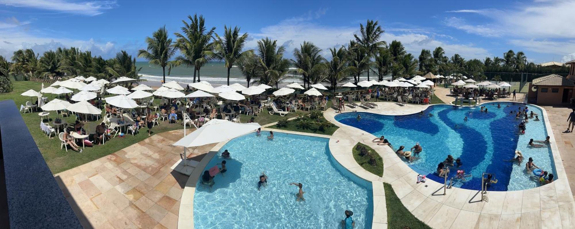 Flat Guarajuba 4 Quartos Terreo A Beira Mar - Pe Na Areia - Governanca Com Arrumadeira E Wi Fi Inclusos Camassari Zewnętrze zdjęcie