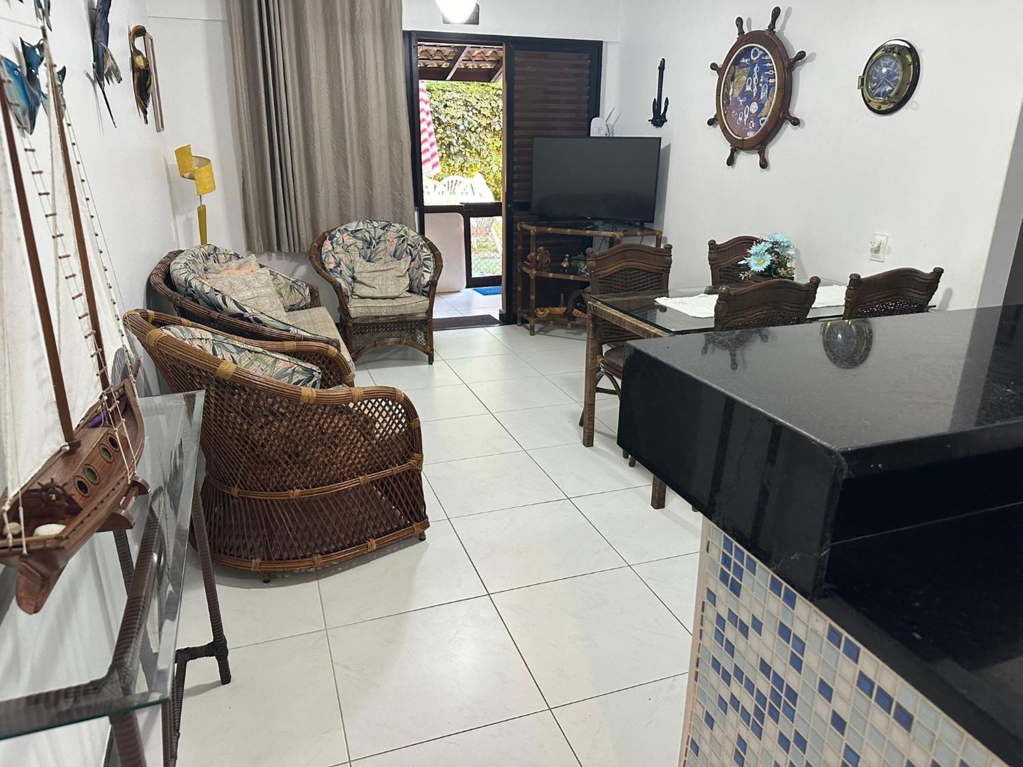 Flat Guarajuba 4 Quartos Terreo A Beira Mar - Pe Na Areia - Governanca Com Arrumadeira E Wi Fi Inclusos Camassari Zewnętrze zdjęcie