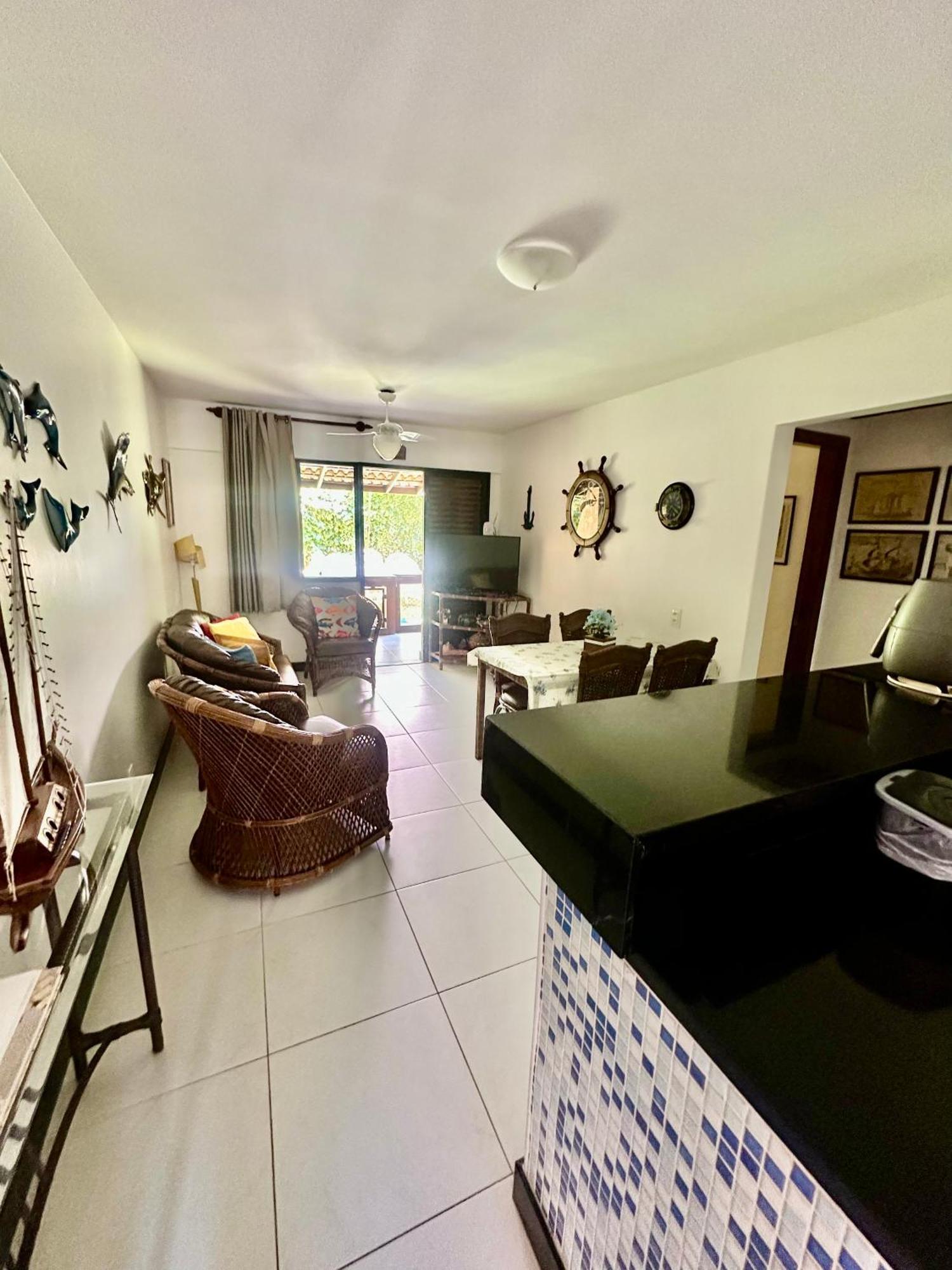 Flat Guarajuba 4 Quartos Terreo A Beira Mar - Pe Na Areia - Governanca Com Arrumadeira E Wi Fi Inclusos Camassari Zewnętrze zdjęcie